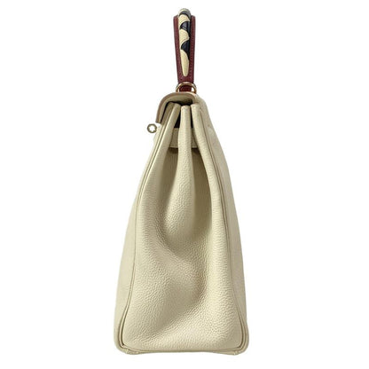 Hermes Handbag Kelly Gallop 32 Cles X Rouge Ash X Multi Silver Hardware