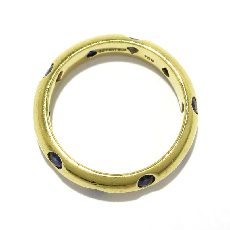 Tiffany & Co Ring Dots Ring 18K Yellow Gold X Sapphire 10P Sapphire