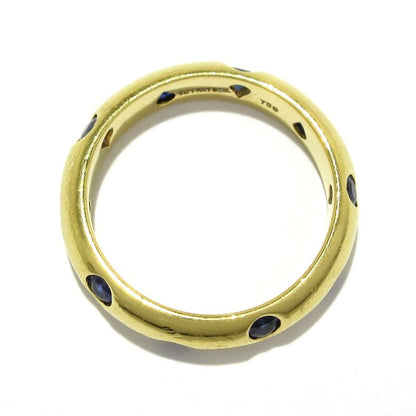 Tiffany & Co Ring Dots Ring 18K Yellow Gold X Sapphire 10P Sapphire
