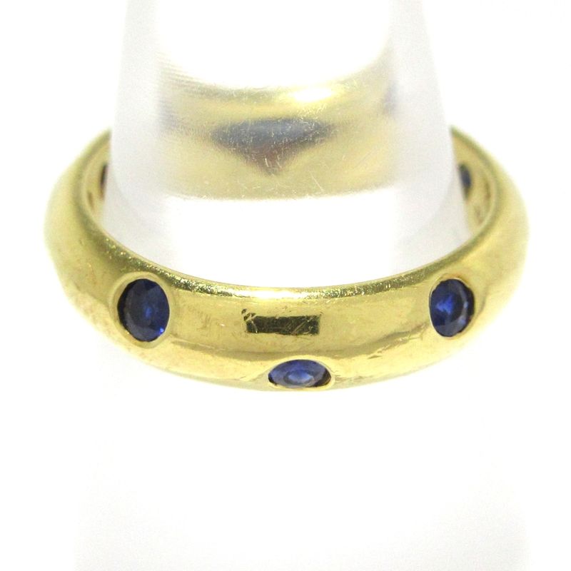 Tiffany & Co Ring Dots Ring 18K Yellow Gold X Sapphire 10P Sapphire