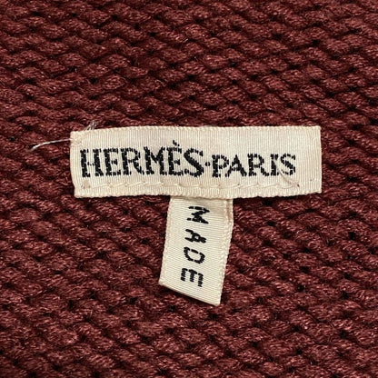 Hermes Sleeveless Sweater Size S Women's Margiela Period Bordeaux High Neck Silk