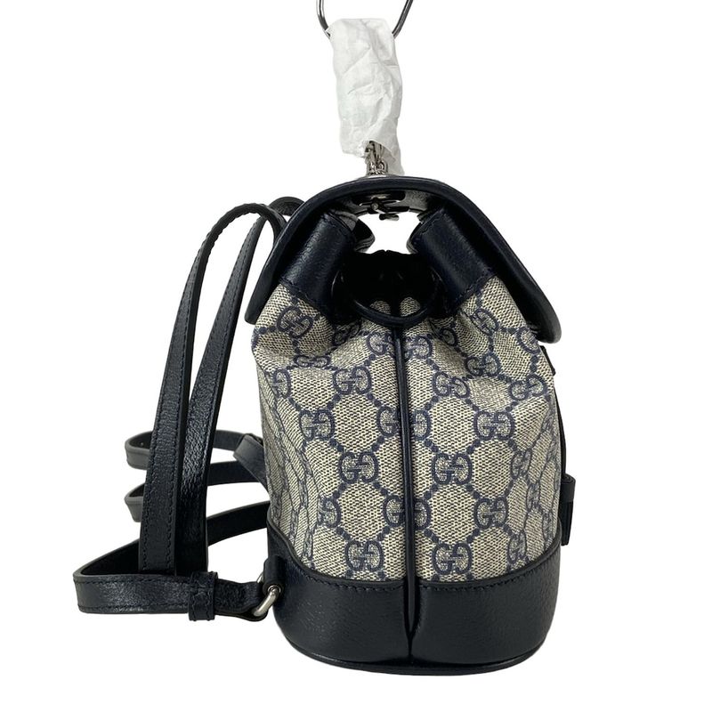 Gucci Backpack Sac Toushi Off-dia Mini Backpack 795221 Light Gray X Navy X Red