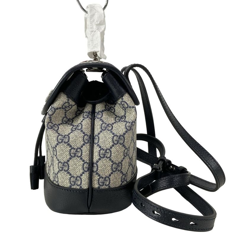 Gucci Backpack Sac Toushi Off-dia Mini Backpack 795221 Light Gray X Navy X Red