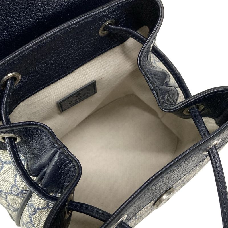 Gucci Backpack Sac Toushi Off-dia Mini Backpack 795221 Light Gray X Navy X Red