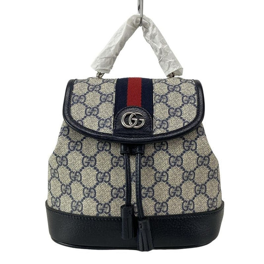 Gucci Backpack Sac Toushi Off-dia Mini Backpack 795221 Light Gray X Navy X Red