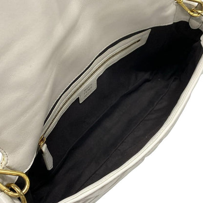 Fendi Handbag Mamma Bucket 8br600-a72v White Baguette Zucca Pattern Shape