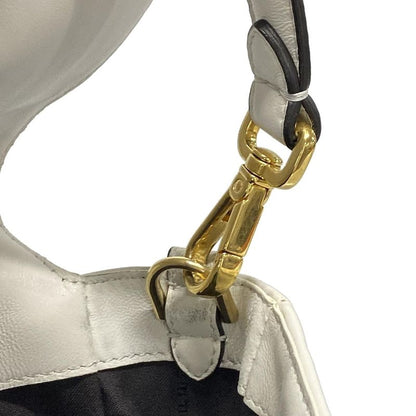 Fendi Handbag Mamma Bucket 8br600-a72v White Baguette Zucca Pattern Shape