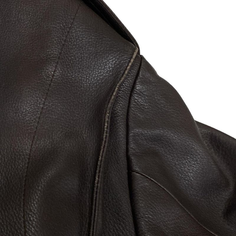 Hermes Blouson Size 52 Men's - Dark Brown Leather