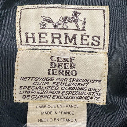 Hermes Blouson Size 52 Men's - Dark Brown Leather