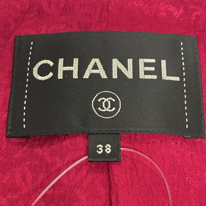 Chanel Jacket Size 38 M Women - P71725 Black And Pink Tweed Cropped Wool