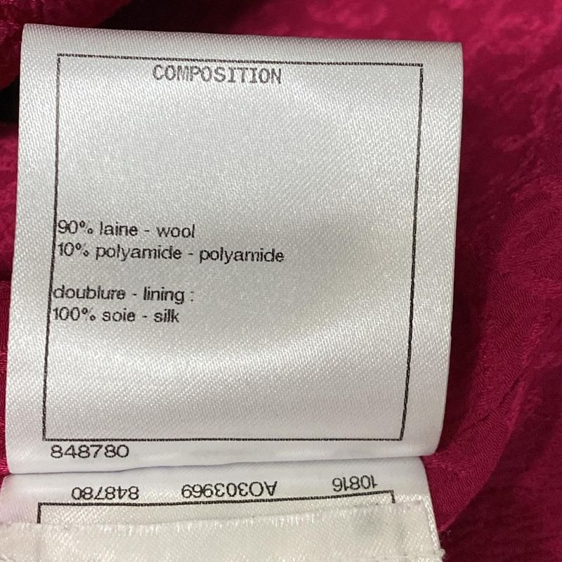 Chanel Jacket Size 38 M Women - P71725 Black And Pink Tweed Cropped Wool