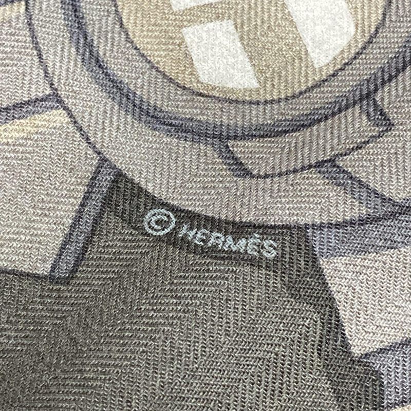 Hermes Scarf Carré H Black Horse Reality Horse Reality Silk