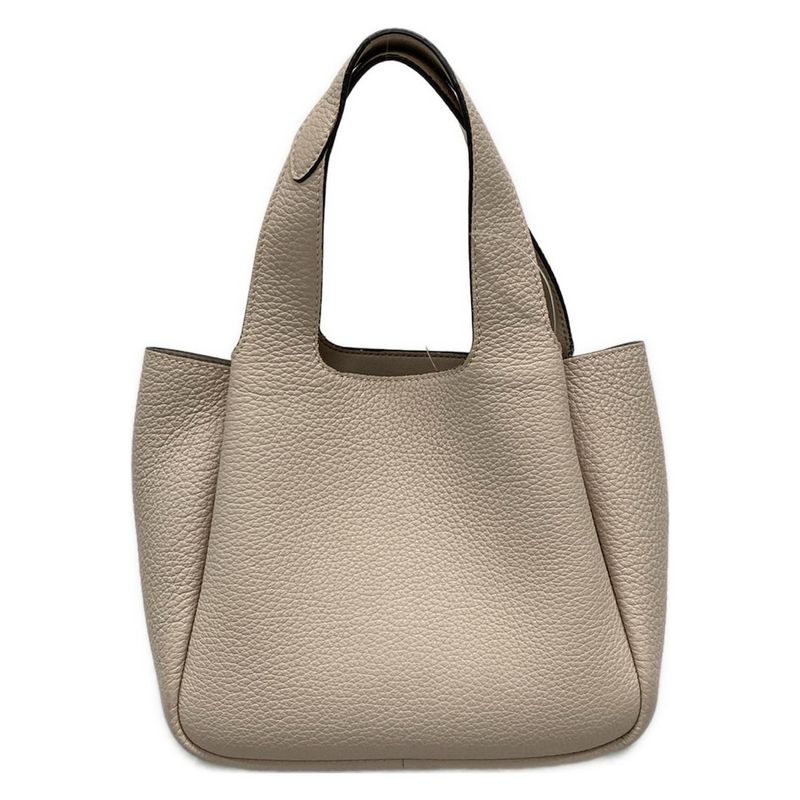 Prada Tote Leather Mini Handbag 1ba349 Pink Beige Leather