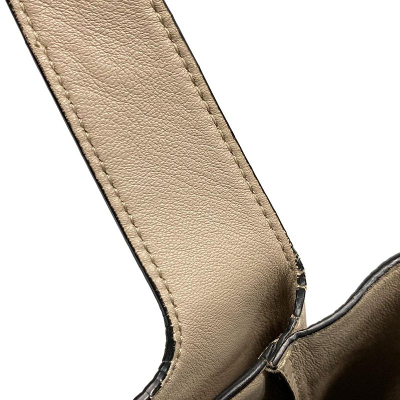 Prada Tote Leather Mini Handbag 1ba349 Pink Beige Leather