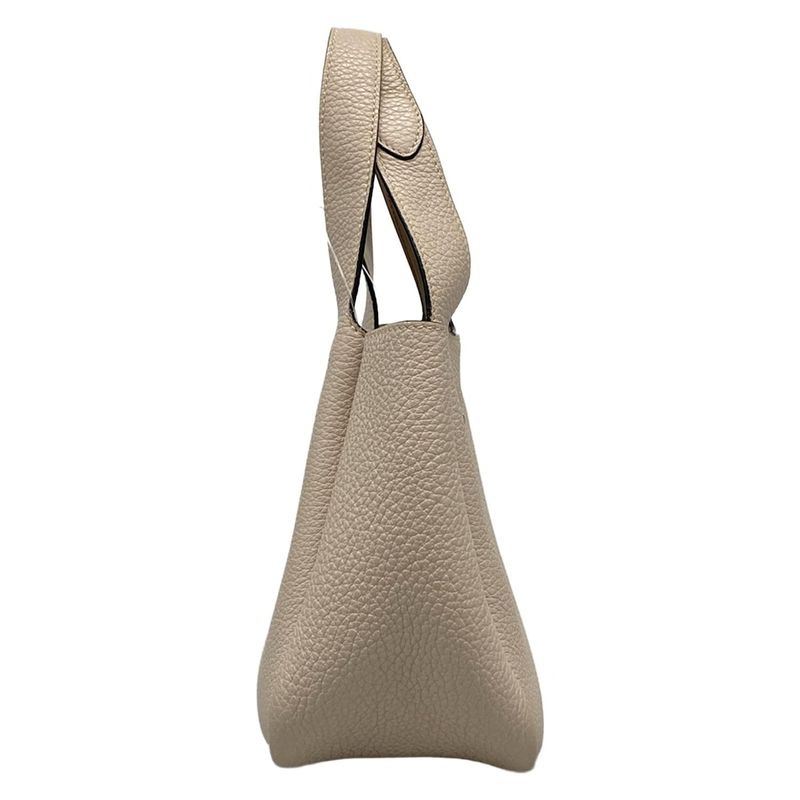 Prada Tote Leather Mini Handbag 1ba349 Pink Beige Leather