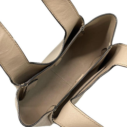 Prada Tote Leather Mini Handbag 1ba349 Pink Beige Leather