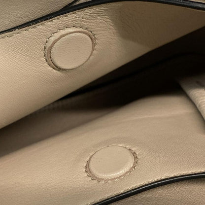 Prada Tote Leather Mini Handbag 1ba349 Pink Beige Leather