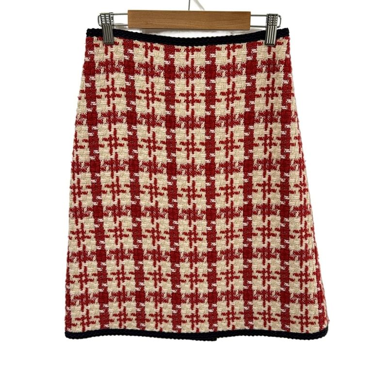 Gucci Long Skirt Size 36 S Women - 565239 Ivory And Red Tweed 2018