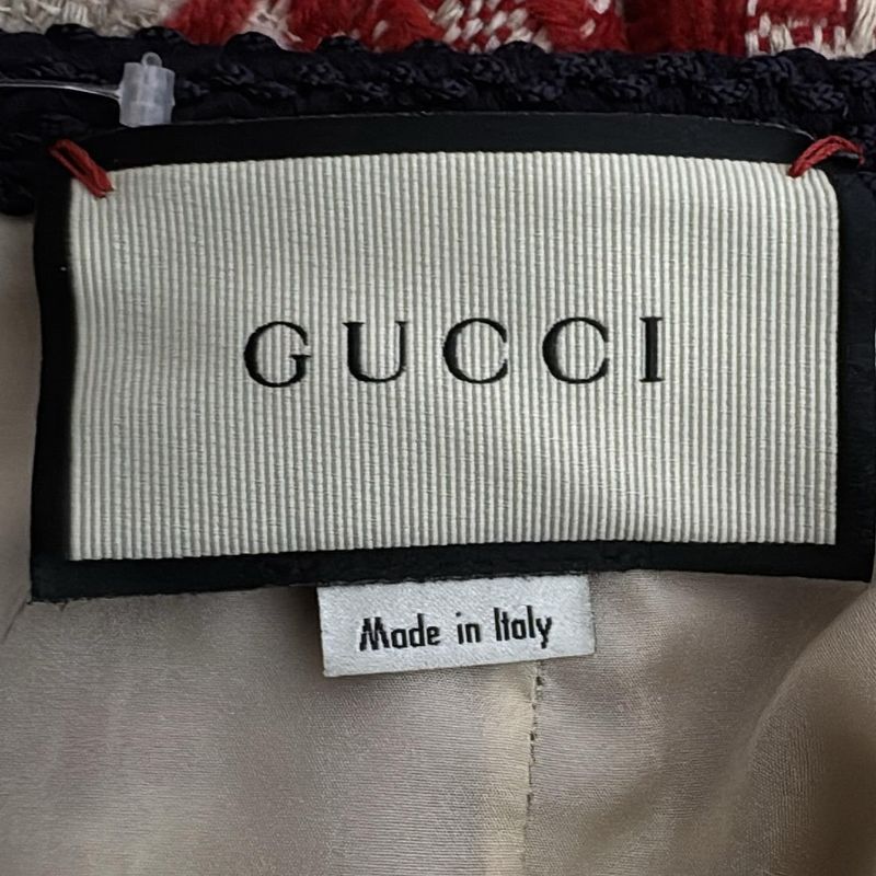 Gucci Long Skirt Size 36 S Women - 565239 Ivory And Red Tweed 2018