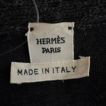 Hermes Cardigan Size 34 S Women - Dark Gray Long Sleeves Alpaca Blend