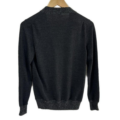 Hermes Cardigan Size 34 S Women - Dark Gray Long Sleeves Alpaca Blend