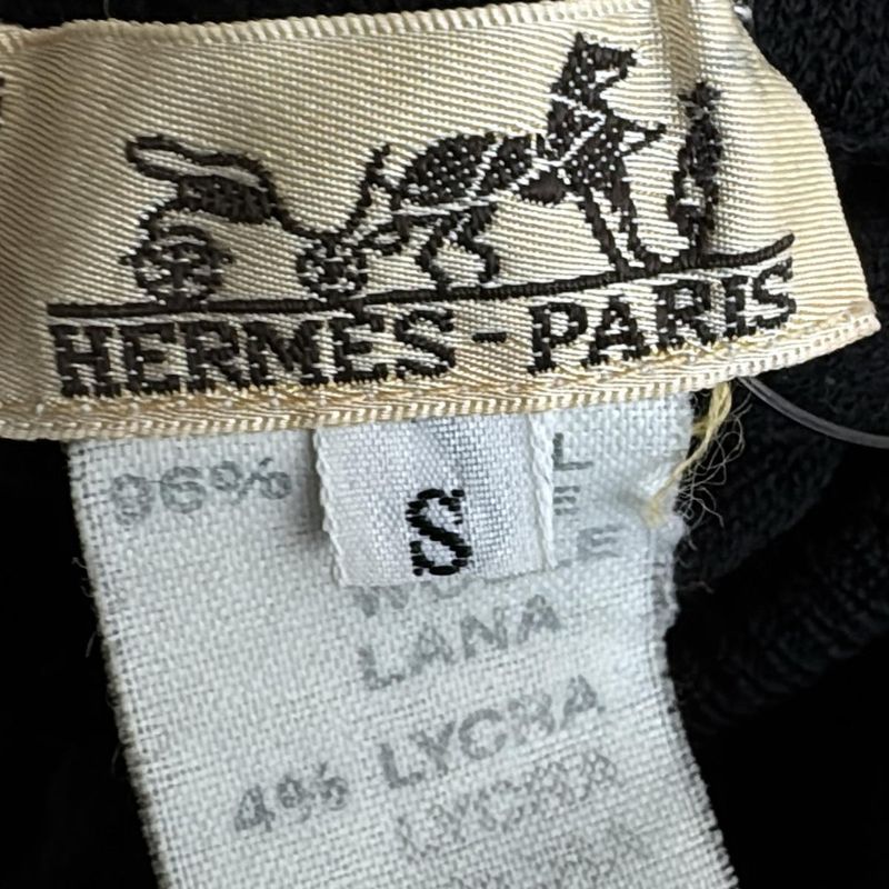 Hermes Long Sleeved Sweater Size S Women's - Black And White