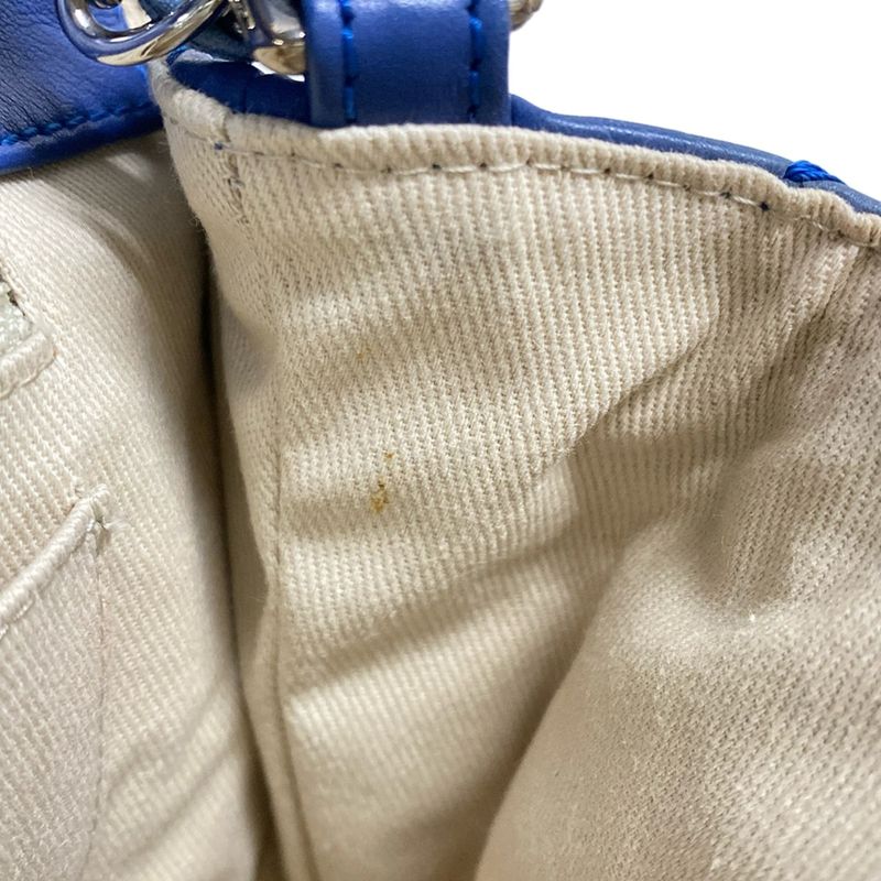 Chanel Shoulder Bag Single Flap Matelasse Ultra Stitch Blue Grey Chain Shoulder