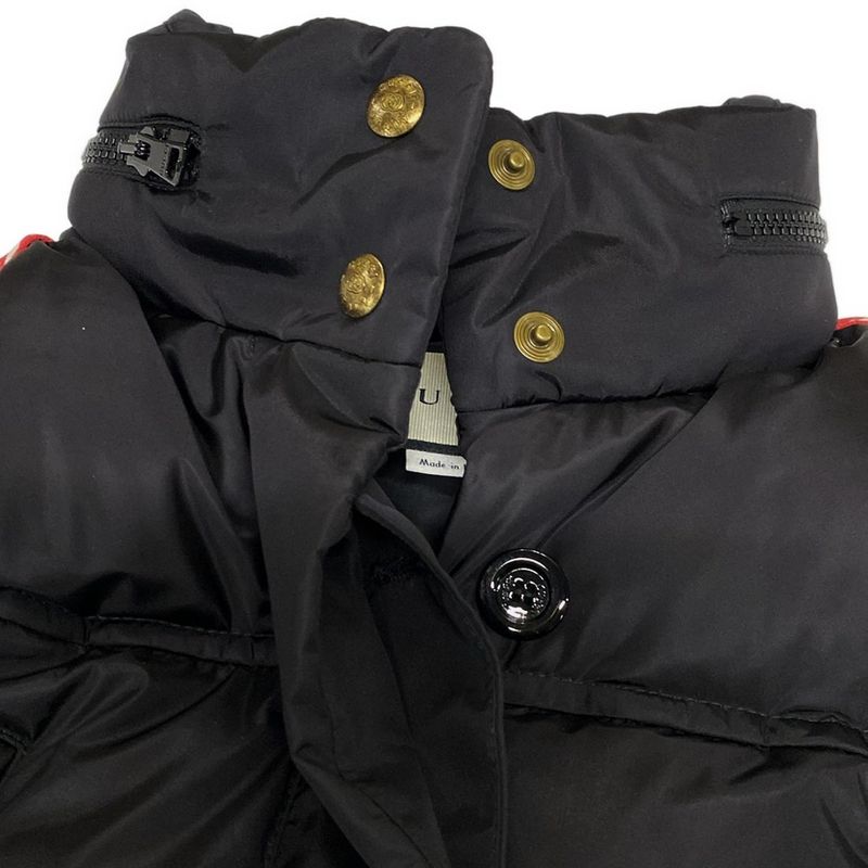Gucci Down Jacket Size 38 S Women - 601874 Z8aie Black And Red Long Sleeve Hood