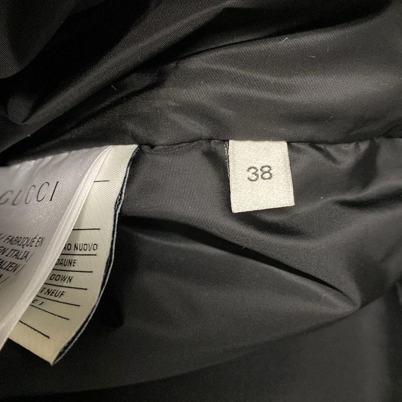 Gucci Down Jacket Size 38 S Women - 601874 Z8aie Black And Red Long Sleeve Hood
