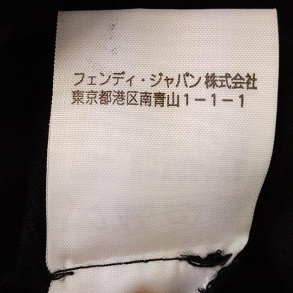 Fendi Pants Size 42 M Women - Black Full Length Zucca Pattern