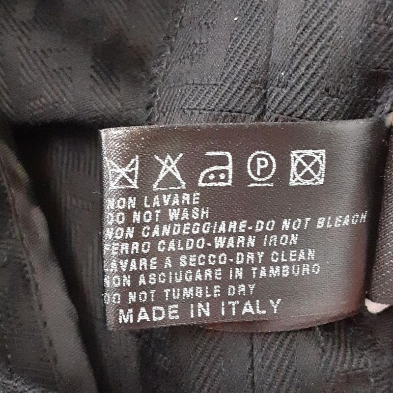 Fendi Pants Size 42 M Women - Black Full Length Zucca Pattern