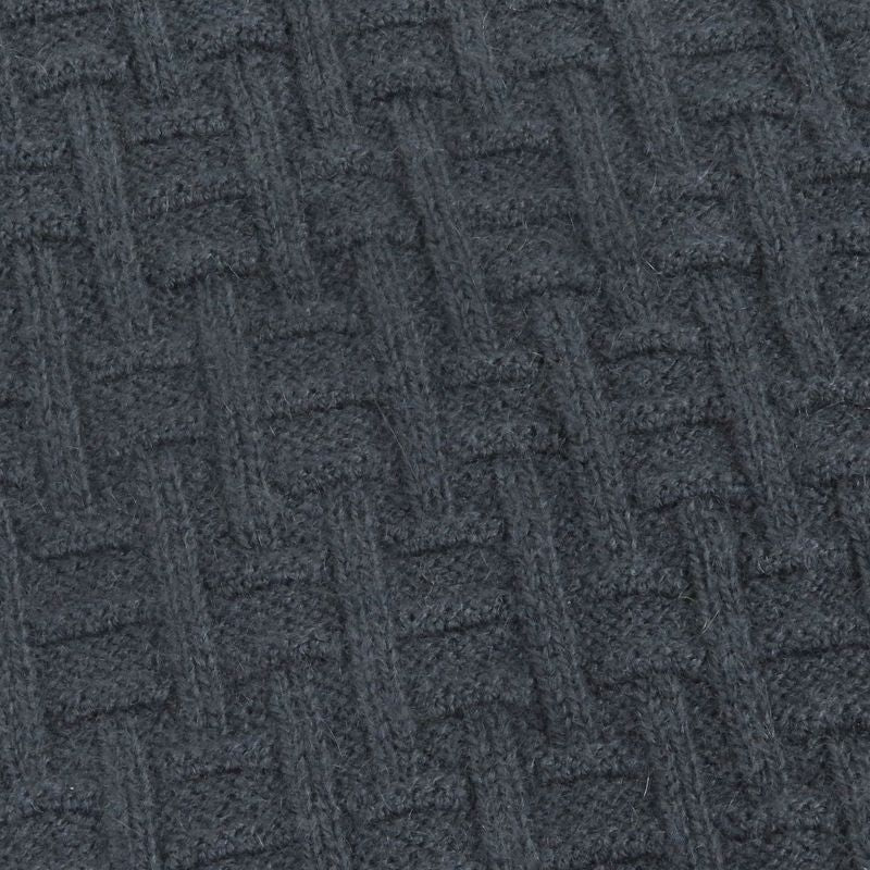 Hermes 100% Cashmere H-Pattern Knitting Total Pattern Long Sleeves