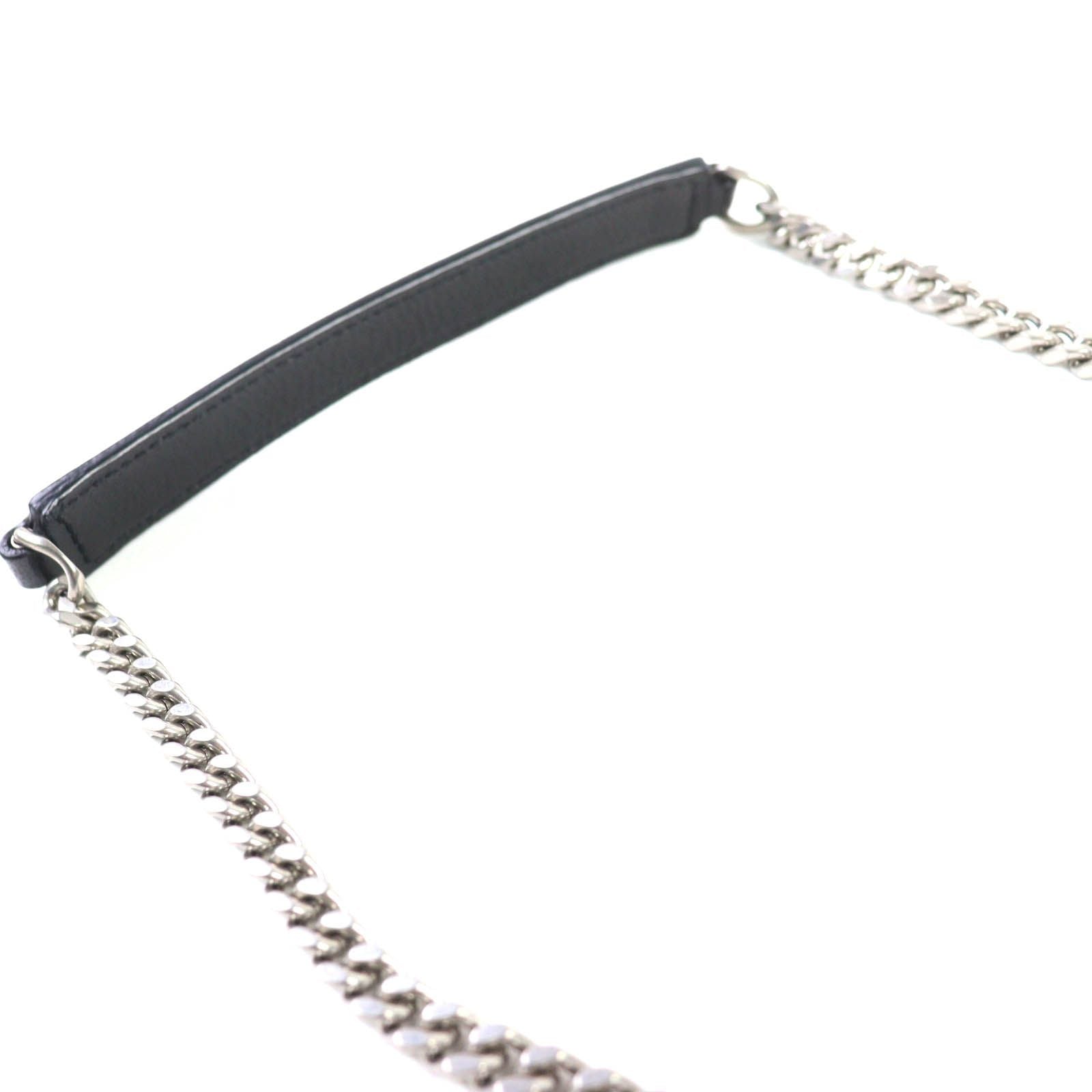 Excellent Condition Saint Laurent Paris 405328 Classic Baby Chain Leather