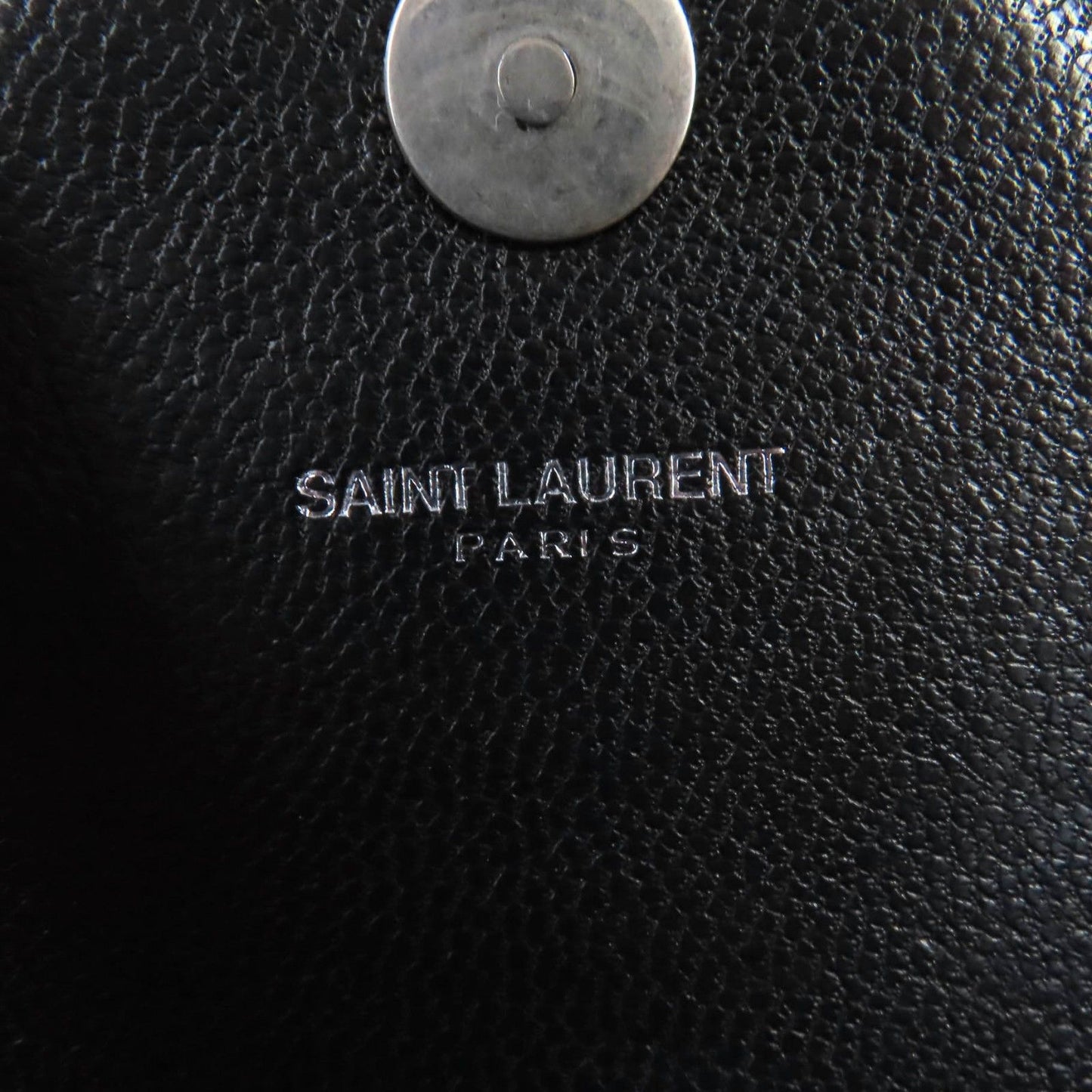 Excellent Condition Saint Laurent Paris 405328 Classic Baby Chain Leather