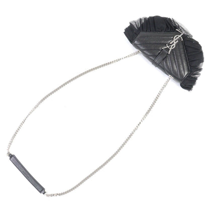 Excellent Condition Saint Laurent Paris 405328 Classic Baby Chain Leather