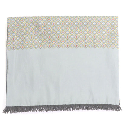 Excellent Condition Hermes Silk Angora All Over Pattern with Fringes