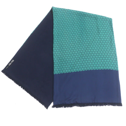 Excellent Condition Hermes Silk Angora All Over Pattern with Fringe