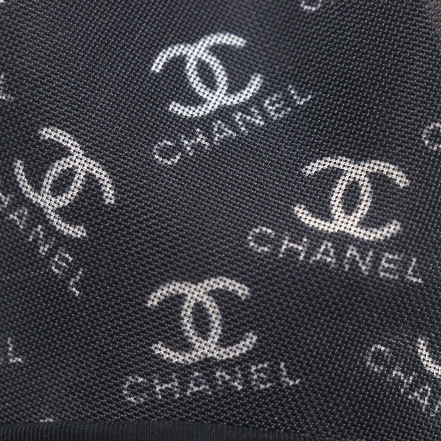 Excellent Condition Chanel G34673 Mesh Leather Cocomark Mesh Espadrilles