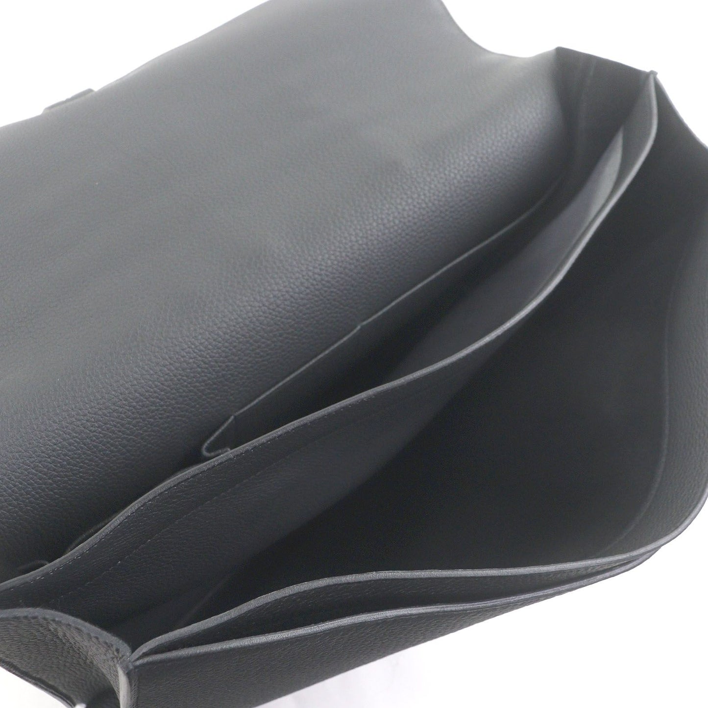 Excellent Condition Hermes Sac À Depeche 38 Togo Silver Hardware