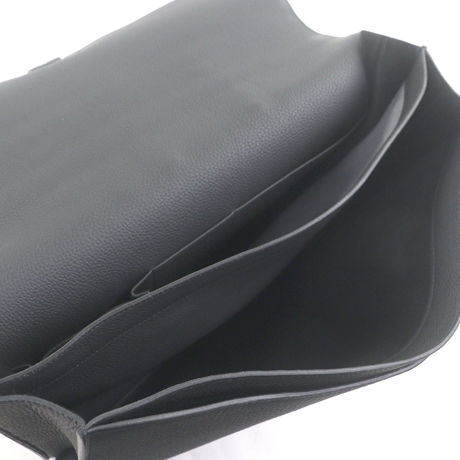 Excellent Condition Hermes Sac À Depeche 38 Togo Silver Hardware