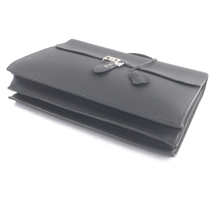 Excellent Condition Hermes Sac À Depeche 38 Togo Silver Hardware