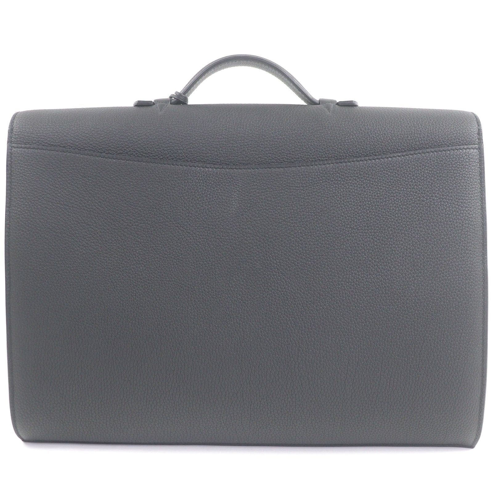 Excellent Condition Hermes Sac À Depeche 38 Togo Silver Hardware