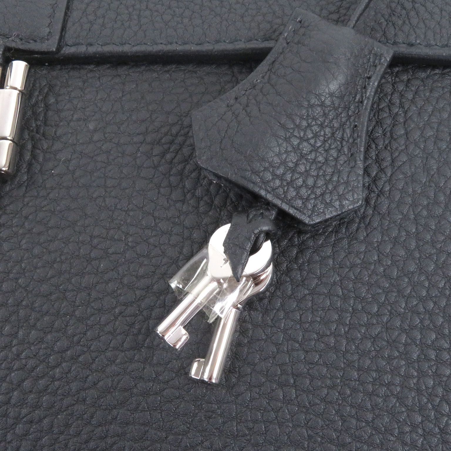Excellent Condition Hermes Sac À Depeche 38 Togo Silver Hardware