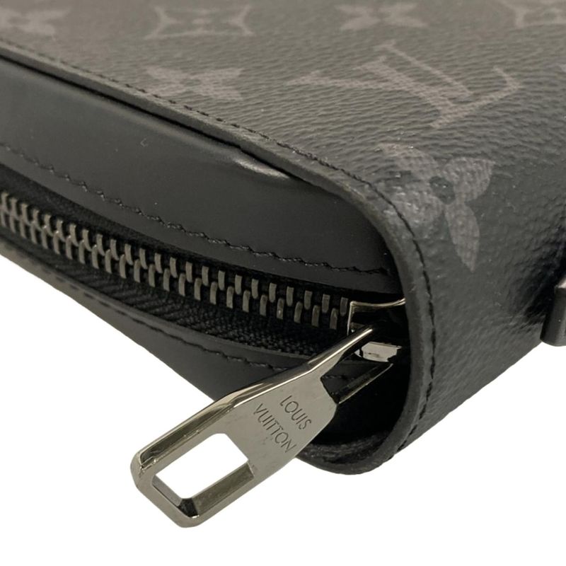 Louis Vuitton Long Wallet Monogram Eclipse Zippy XL In Canvas M61698 Monogram