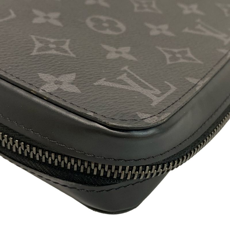 Louis Vuitton Long Wallet Monogram Eclipse Zippy XL In Canvas M61698 Monogram
