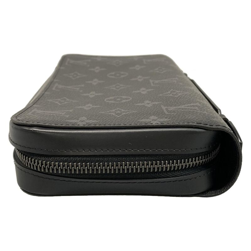 Louis Vuitton Long Wallet Monogram Eclipse Zippy XL In Canvas M61698 Monogram