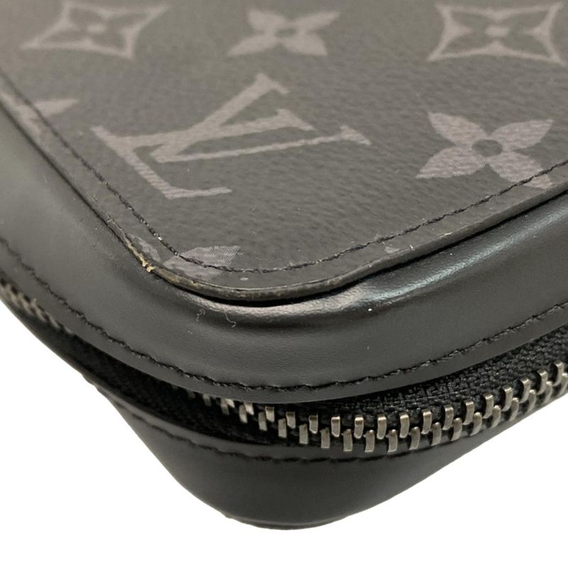 Louis Vuitton Long Wallet Monogram Eclipse Zippy XL In Canvas M61698 Monogram