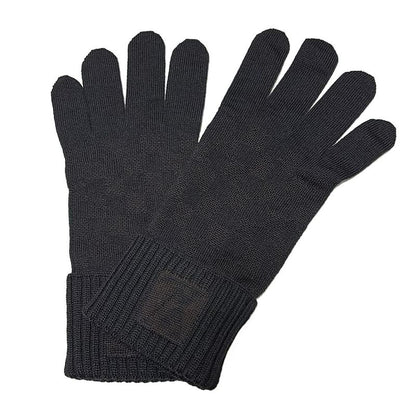 Louis Vuitton Gloves Damier Men's Gompti Damier M74430 Marron Wool