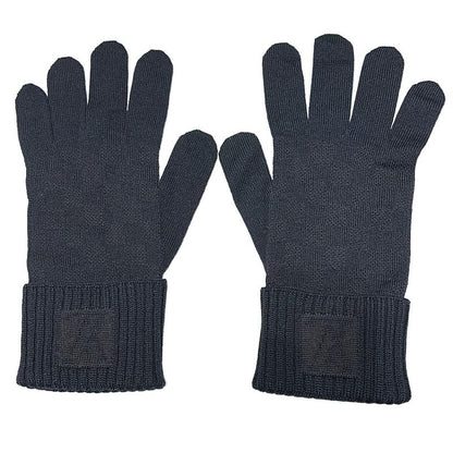 Louis Vuitton Gloves Damier Men's Gompti Damier M74430 Marron Wool