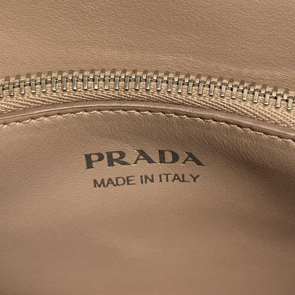 Prada Monochrome Tote Bag Pink Beige Robot Leather